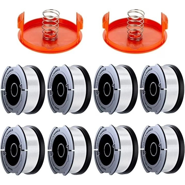 Black & Decker Replacement 10 Piece String Trimmer Spools & Cap AF-100 .065