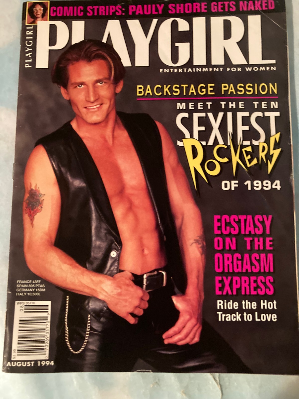 Playgirl Magazine, August 1994, Guys Posing Nude, Women\'s Interest, Gay Interest Playgirl Magazine, August 1994, Guys Posing Nude, Women\'s Interest, Gay Interest