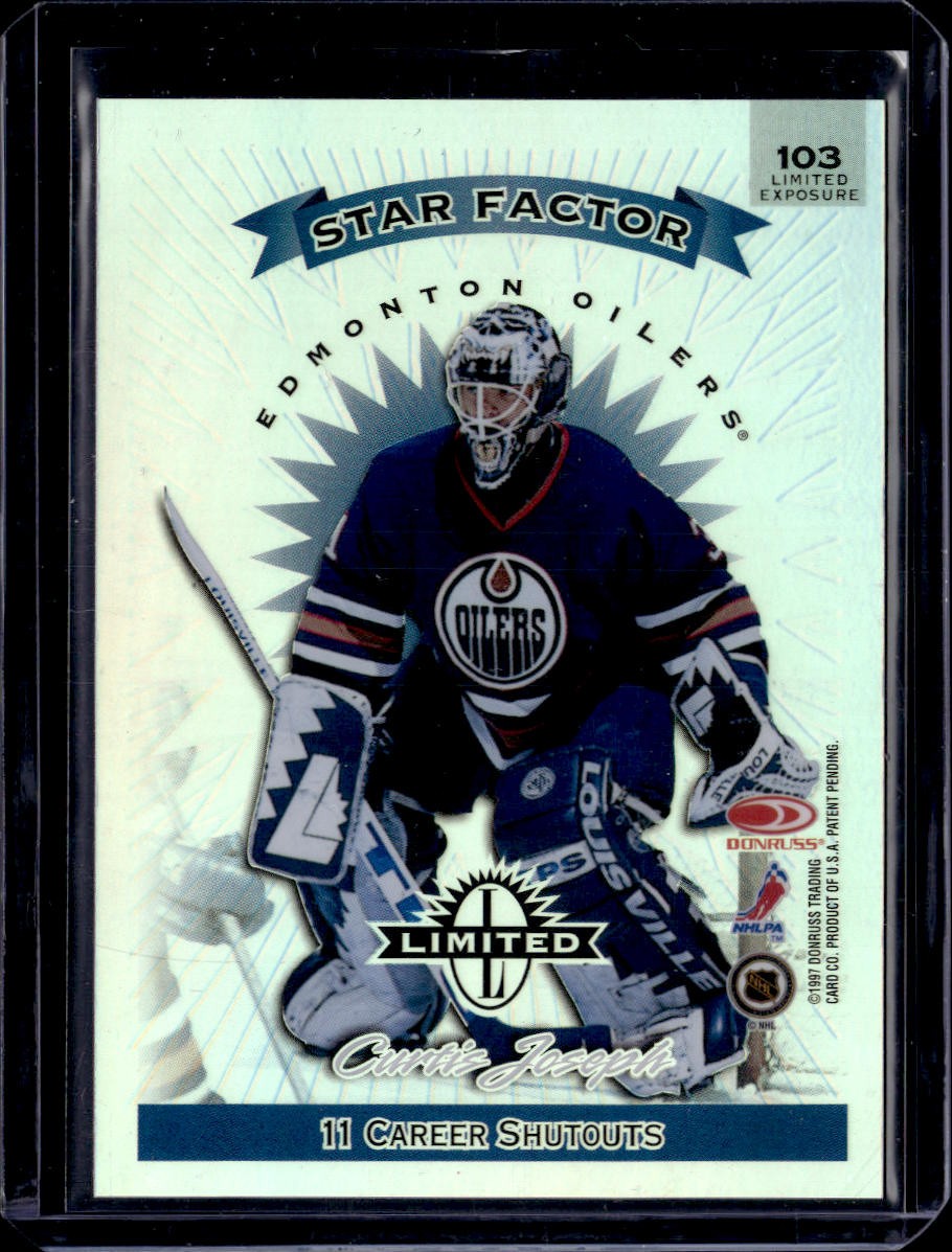 1997-98 Donruss Limited #103 Curtis Joseph Limited Exposure 1997-98 Donruss Limited #103 Curtis Joseph Limited Exposure