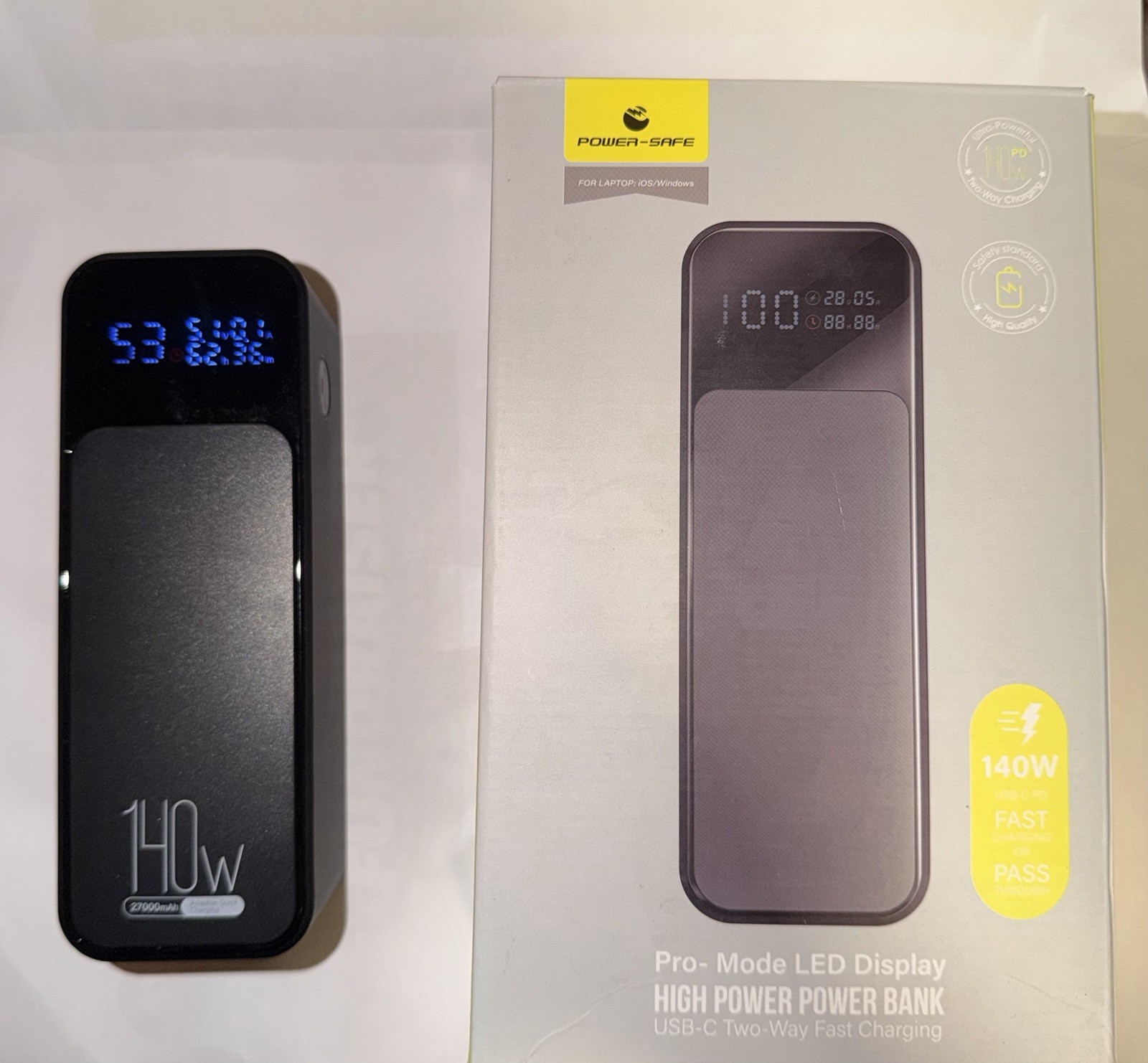 Power Bank 27000mAh 140w Output USB-C Power Bank 27000mAh 140w Output USB-C