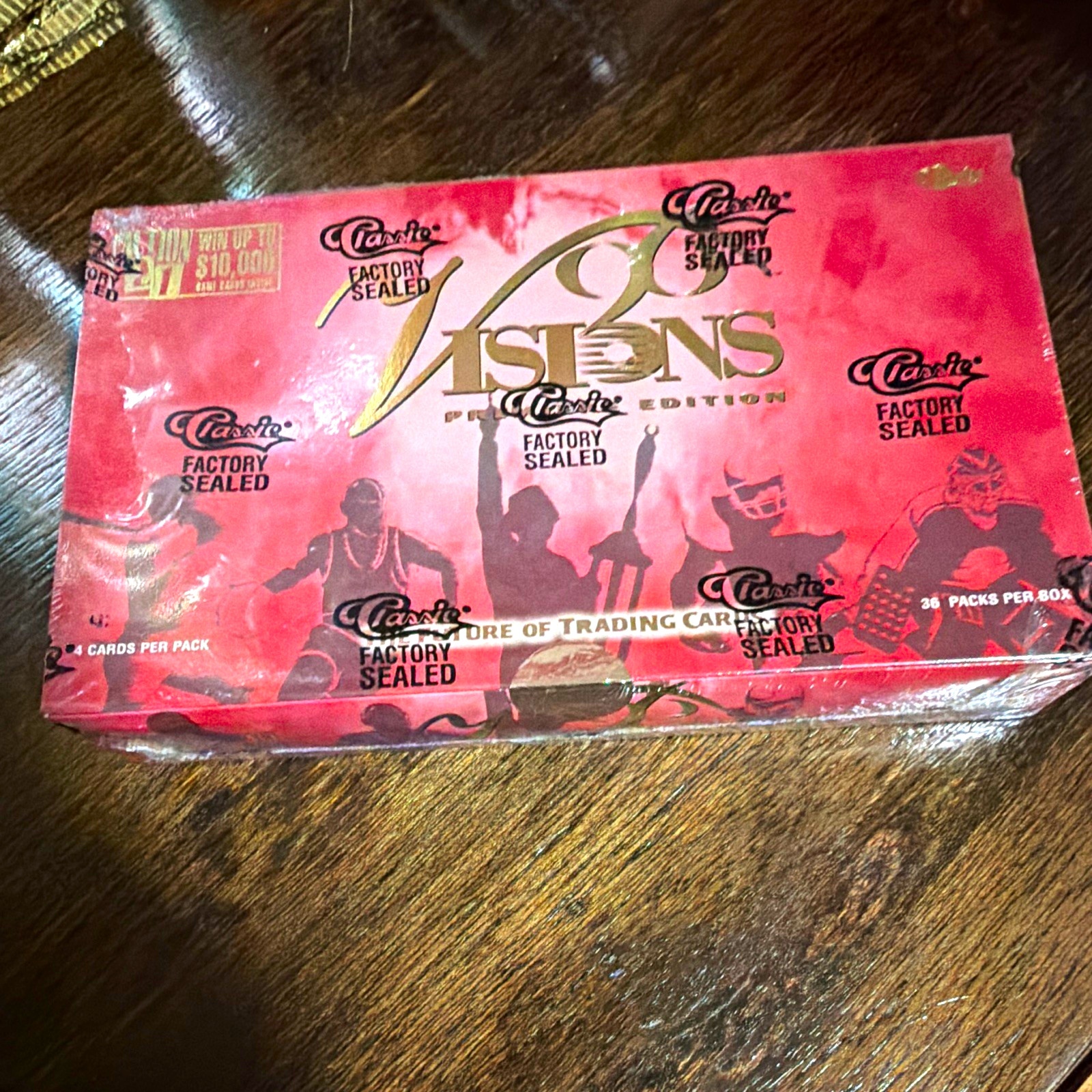 1996 Classic Visions Premiere Edition Sealed Box - 36 Packs 144 Cards 1996 Classic Visions Premiere Edition Sealed Box - 36 Packs 144 Cards
