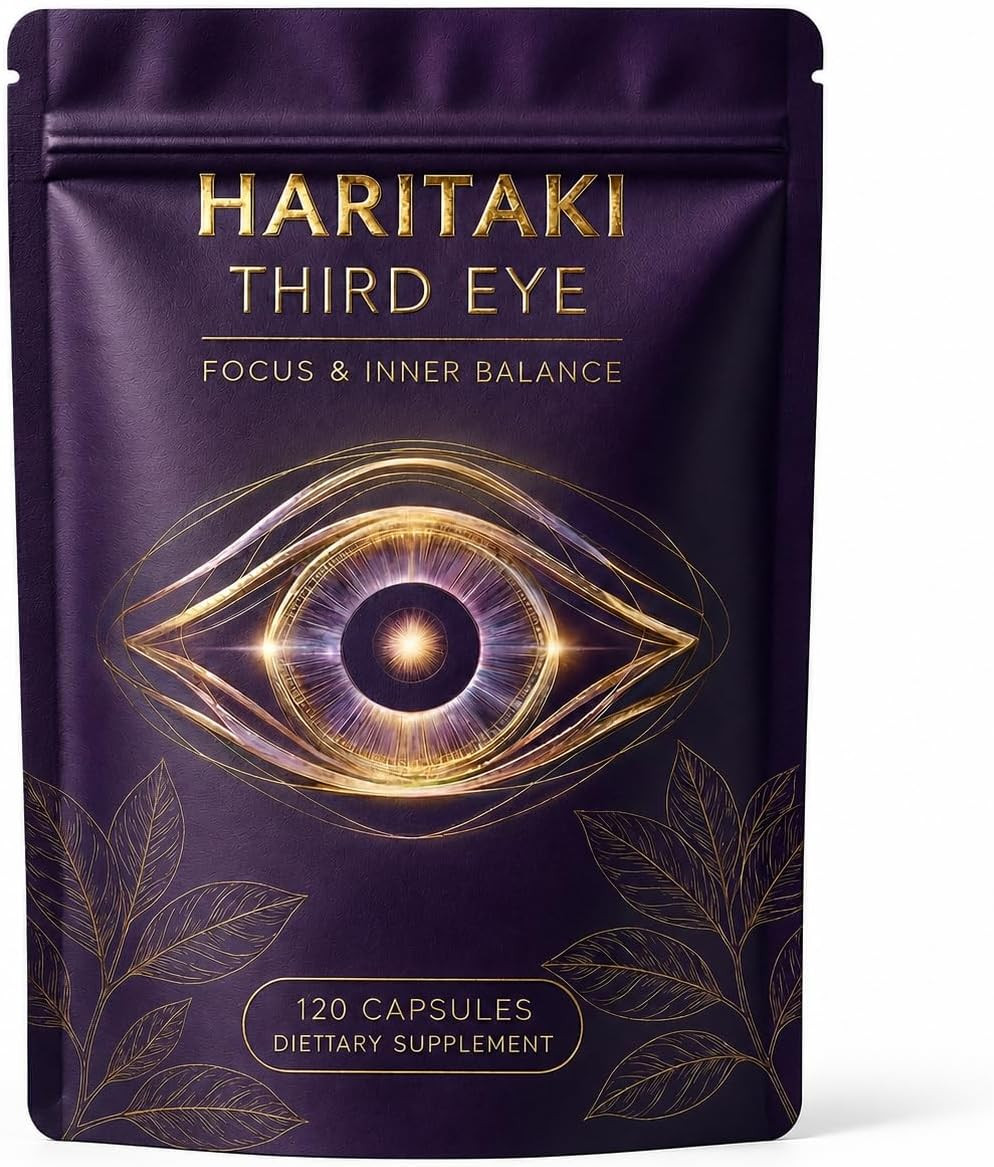 Haritaki Third Eye Capsules Organic, Ayurvedic Herbal Supplement with Terminalia Haritaki Third Eye Capsules Organic, Ayurvedic Herbal Supplement with Terminalia