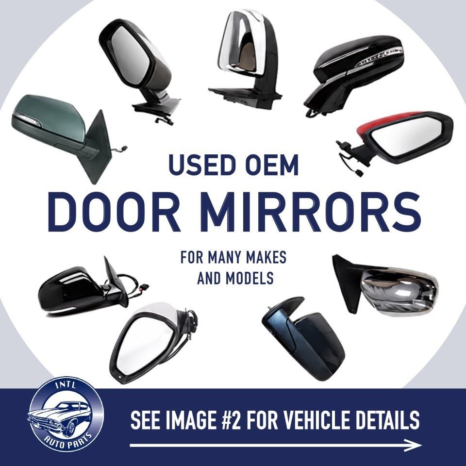 Left Driver Side Black Door Mirror Power Folding Fits 2023-25 KIA NIRO OEM 46767