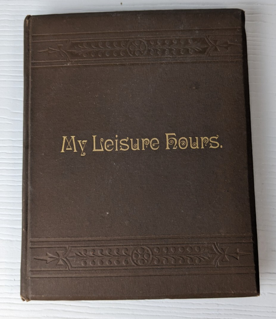 My Leisure Hours Poems Samuel Emery 1888 antique as is