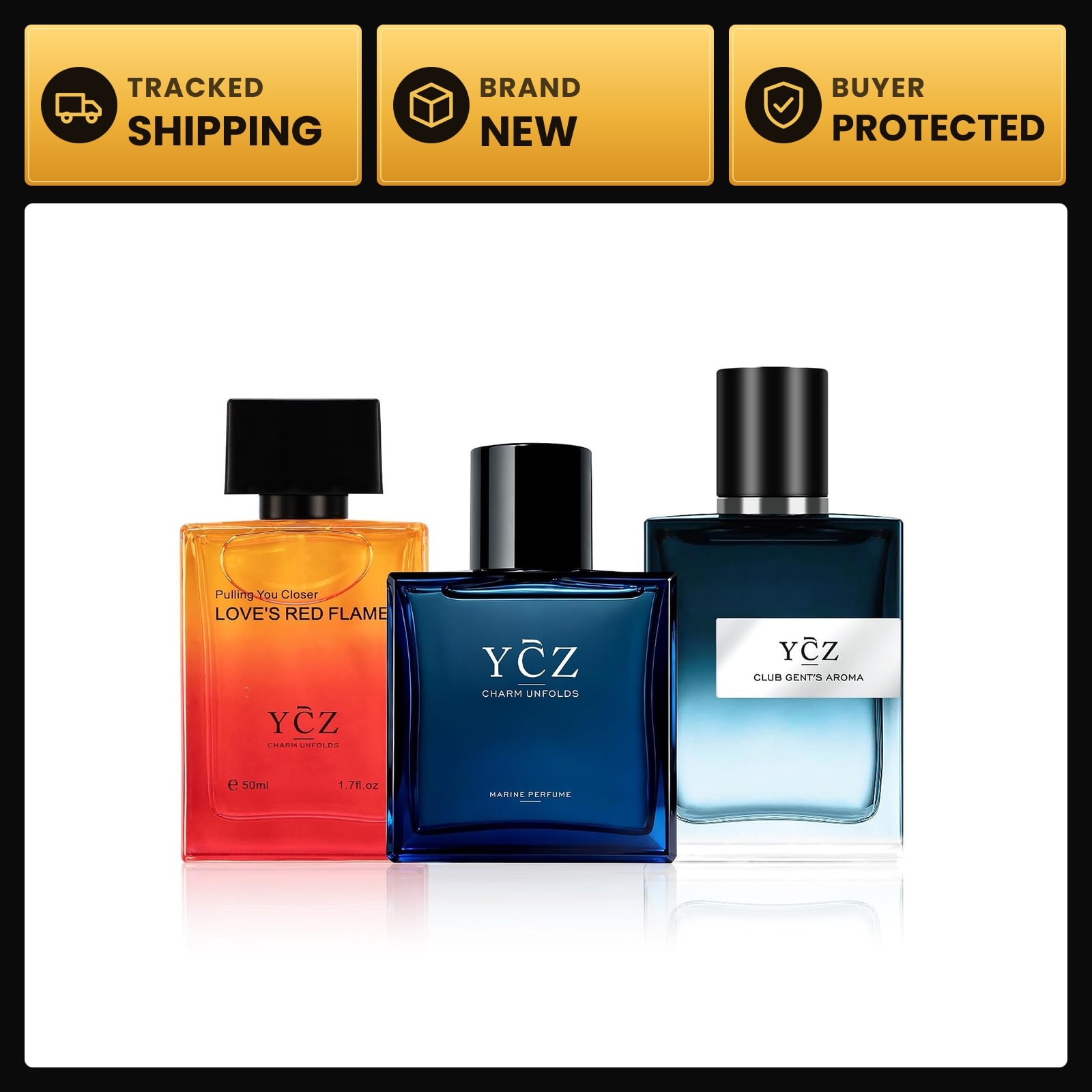 3-Pack Men\'s Eau de Parfum Gift Set, 3 X 1.7 Fl Oz