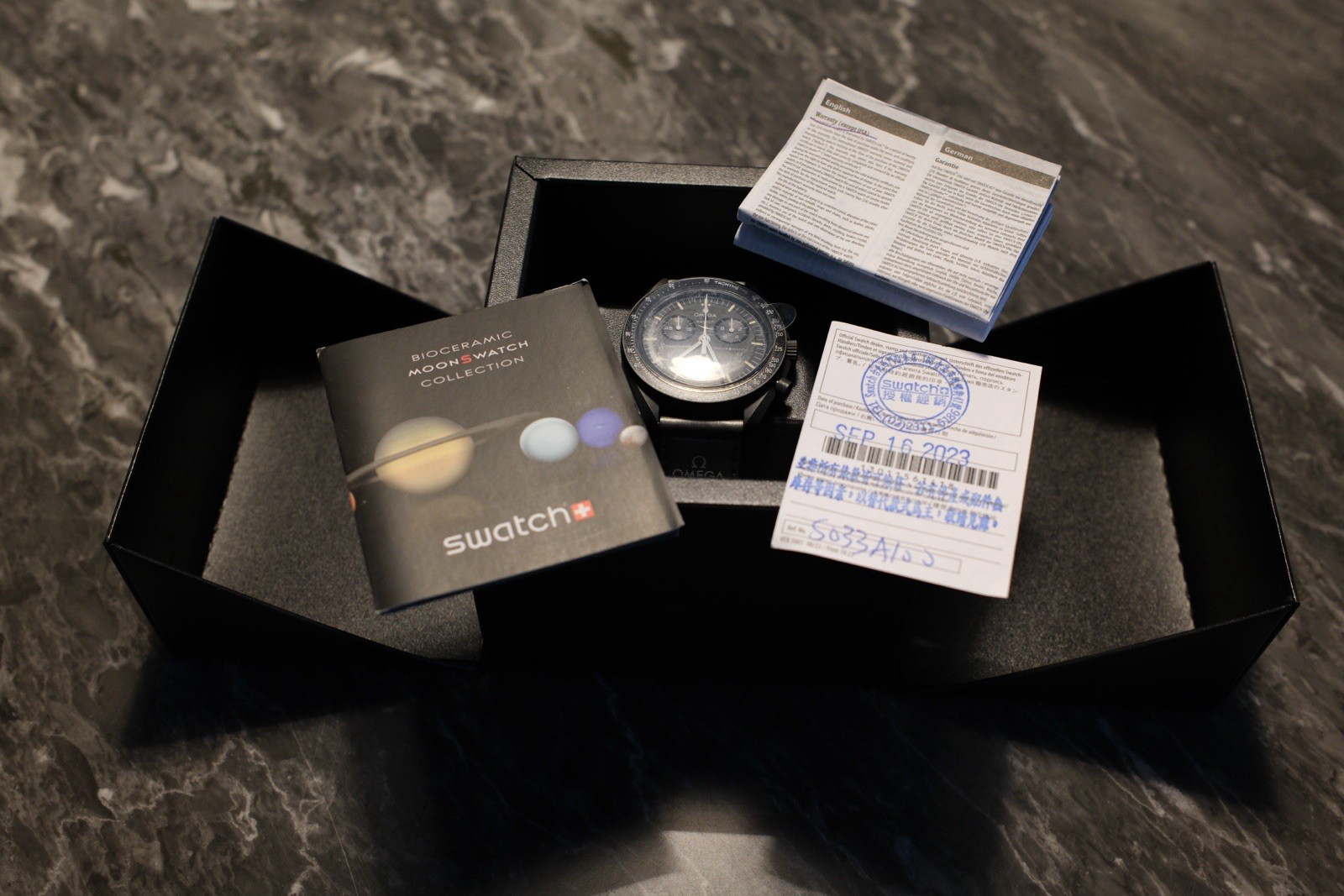 GENUINE OMEGA x Swatch MoonSwatch Mission to Mercury Quartz Chronograph, NIB GENUINE OMEGA x Swatch MoonSwatch Mission to Mercury Quartz Chronograph, NIB