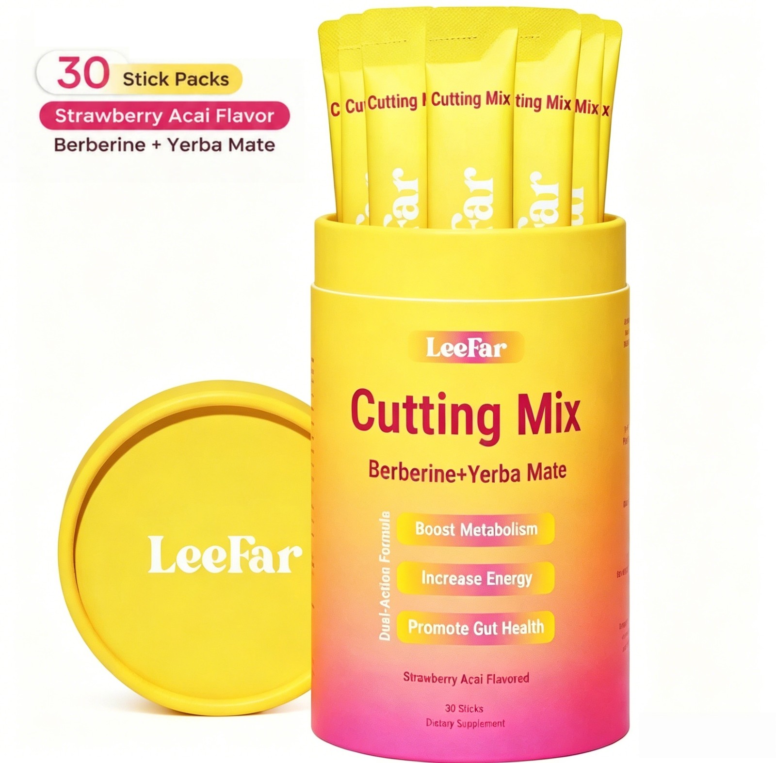30 Stick Packs LeeFar Cutting Drink Mix – Berberine, Chromium,5-HTP, Yerba Mate 30 Stick Packs LeeFar Cutting Drink Mix – Berberine, Chromium,5-HTP, Yerba Mate