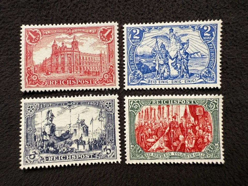 1900 Germany Reichpost Top Value Set MNH Reproduction Stamp sv-