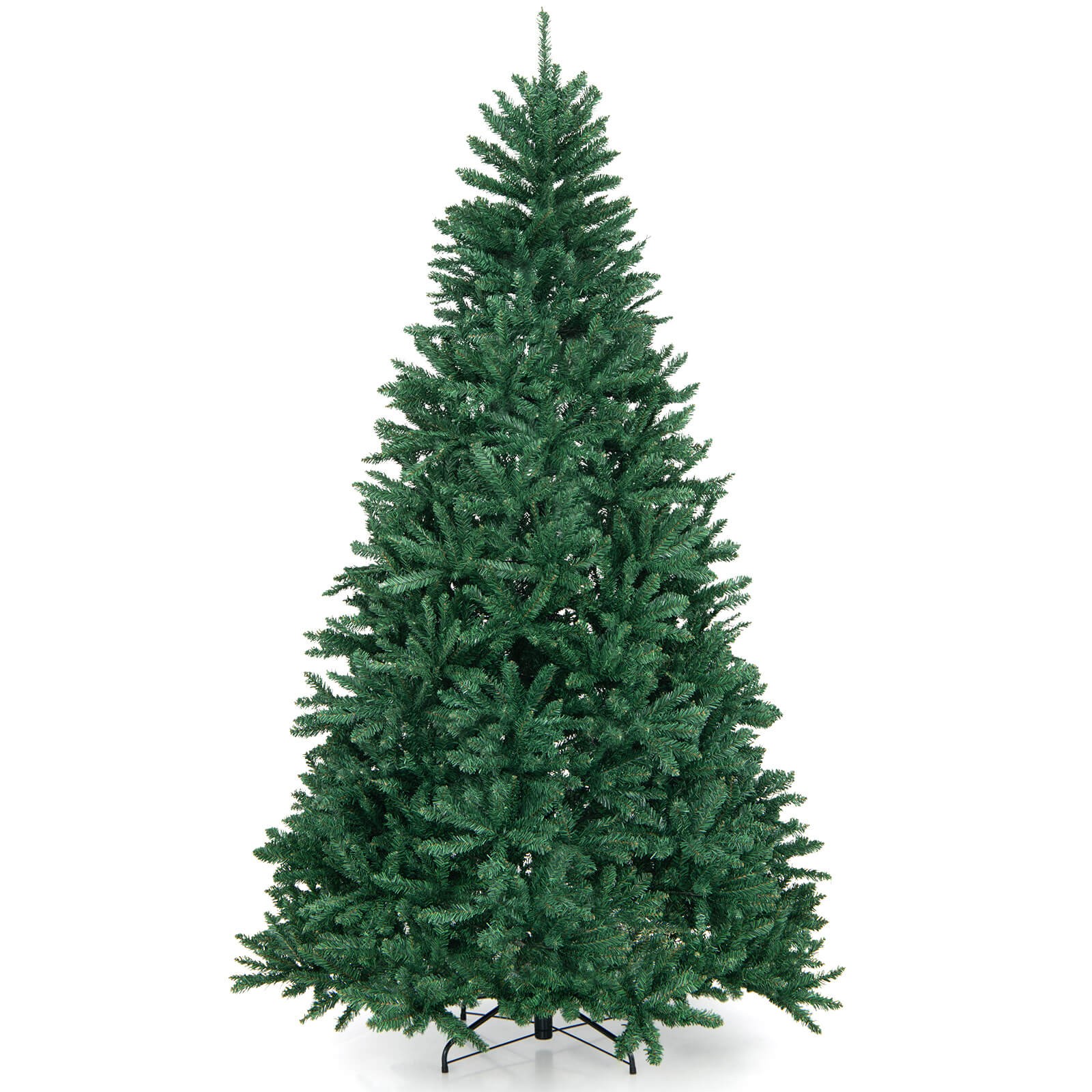 7.5FT Hinged Christmas Tree, Unlit Artificial Xmas Decoration,2254 Branch Tips 7.5FT Hinged Christmas Tree, Unlit Artificial Xmas Decoration,2254 Branch Tips