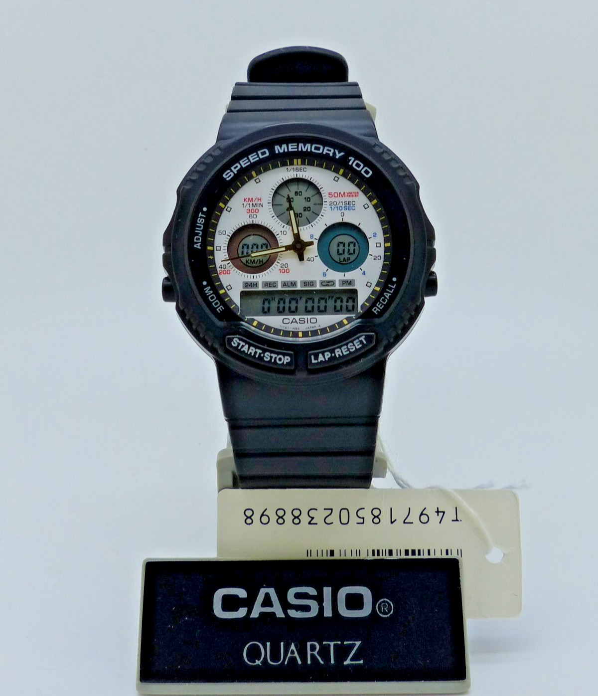 NOS CASIO AW-20-7GV SPEED MEMORY 100 WR 50M VINTAGE ANA-DIGI WATCH JAPAN 1989 NOS CASIO AW-20-7GV SPEED MEMORY 100 WR 50M VINTAGE ANA-DIGI WATCH JAPAN 1989