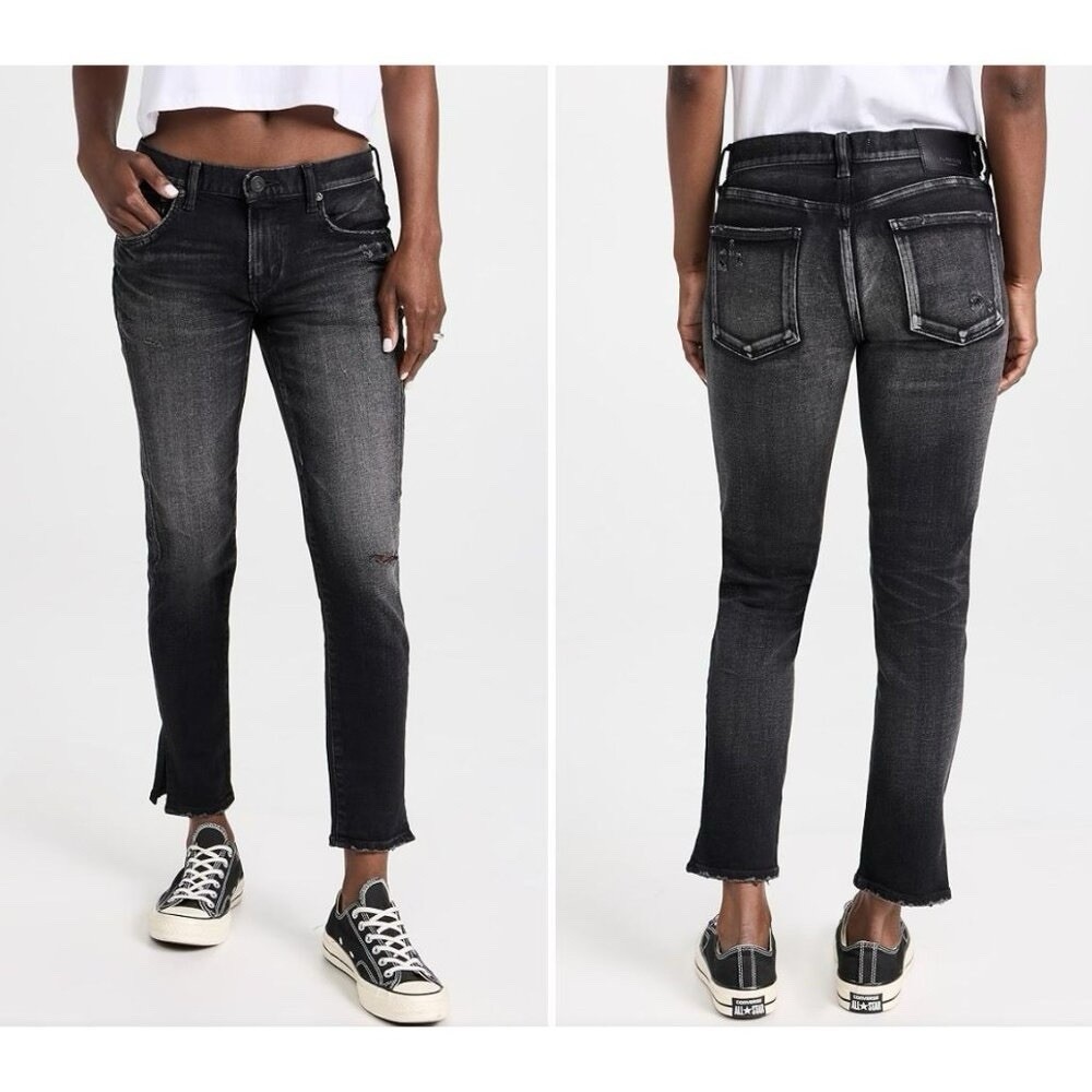 NEW MOUSSY VINTAGE Redlands Skinny Leg Ankle Jeans In Black Size 29 NWOT