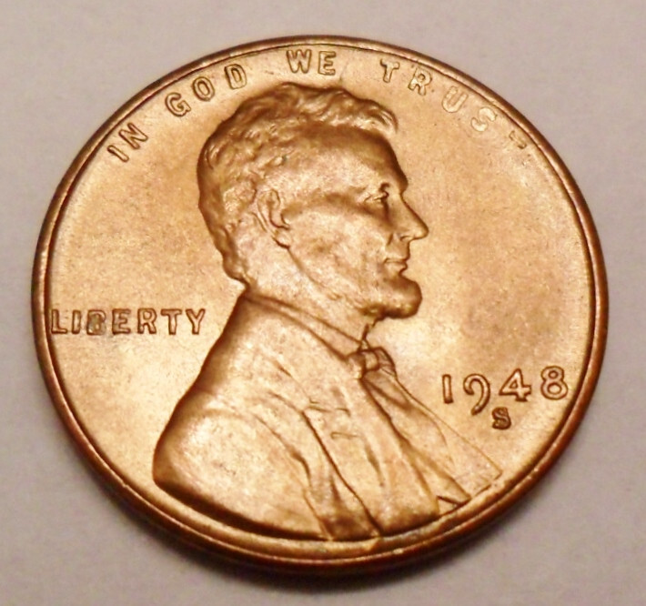 1948 S Lincoln Wheat Cent / Penny AVE CIRCULATED **FREE SHIPPING** 1948 S Lincoln Wheat Cent / Penny AVE CIRCULATED **FREE SHIPPING**