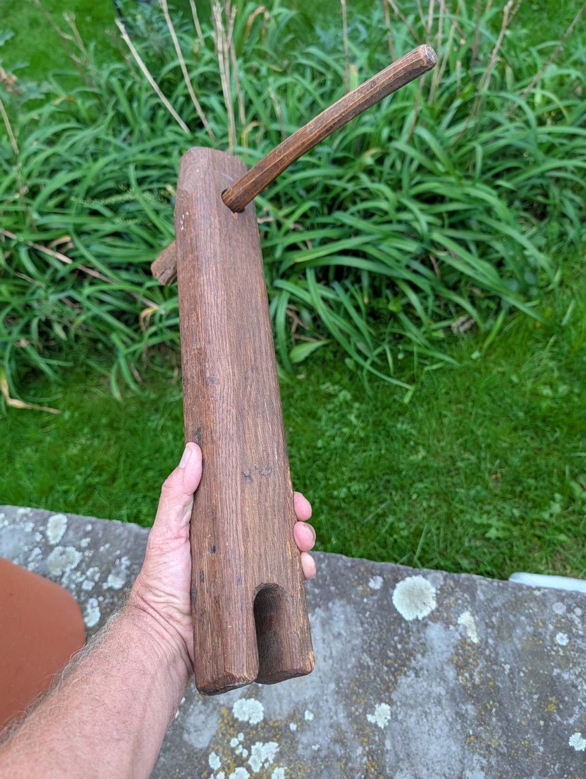 EARLY-MID 19TH CENTURY AMERICAN ANTIQUE WOOD ROPE BED KEY WRENCH TIGHTENER EARLY-MID 19TH CENTURY AMERICAN ANTIQUE WOOD ROPE BED KEY WRENCH TIGHTENER