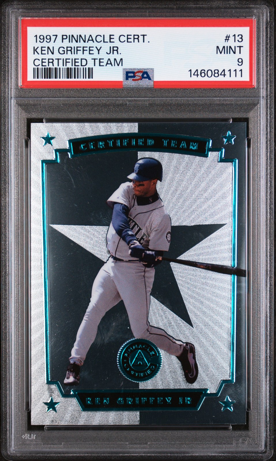 1997 Pinnacle Certified Certified Team Ken Griffey Jr. #13 PSA 9
