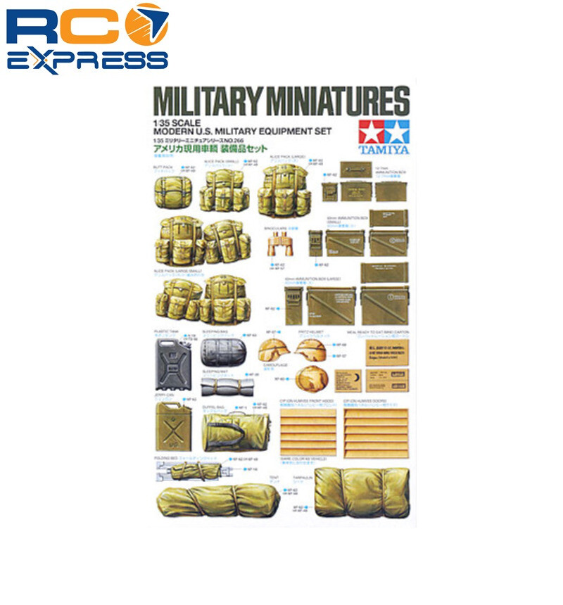 Tamiya 1/35 Mod US Military Equip Set TAM35266