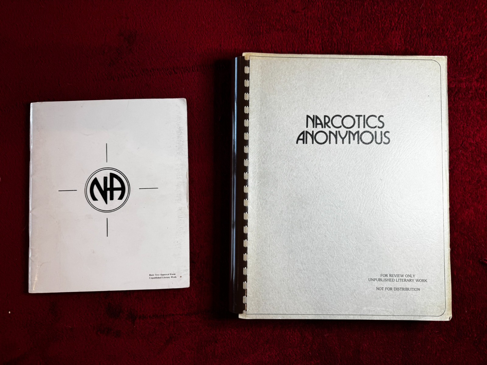 Exceptional Original - Narcotics Anonymous Gray Book & Approval Form (\ Exceptional Original - Narcotics Anonymous Gray Book & Approval Form (\