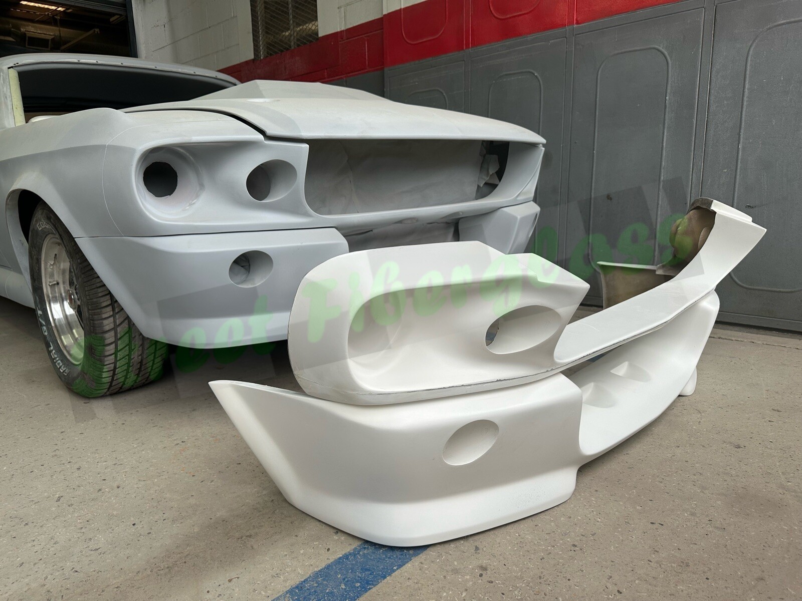 1967,68 mustang Eleanor GT500 Front end, bumper cover 2 pieces Fiberglass 1967,68 mustang Eleanor GT500 Front end, bumper cover 2 pieces Fiberglass