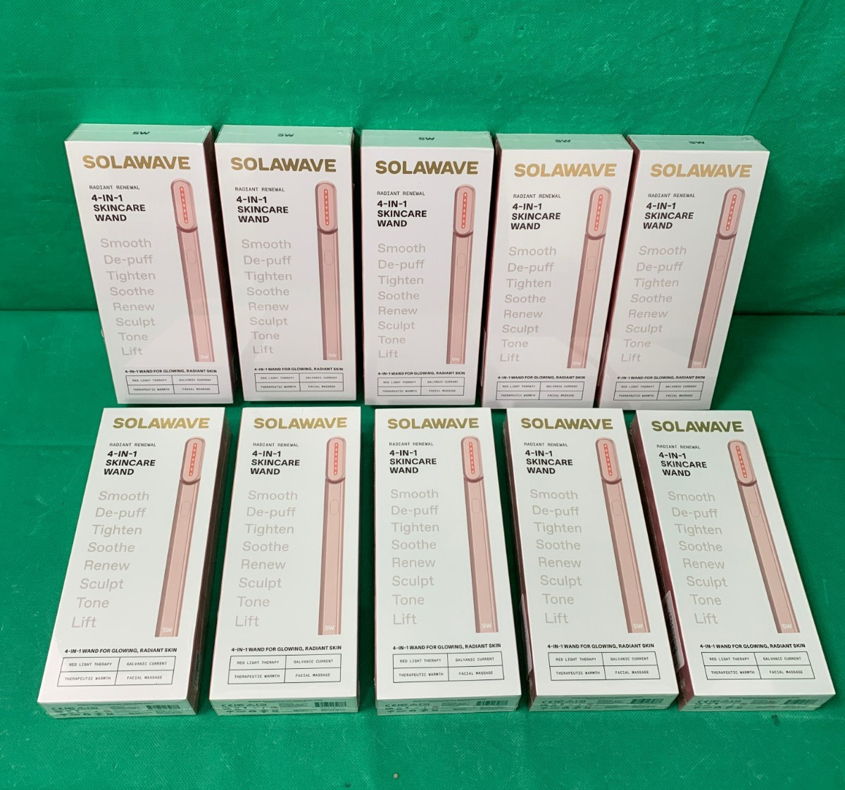 Solawave Radiant Renewal 4-in-1 Skincare Wand w/ Case - Rose Gold (LOT OF 10) Solawave Radiant Renewal 4-in-1 Skincare Wand w/ Case - Rose Gold (LOT OF 10)