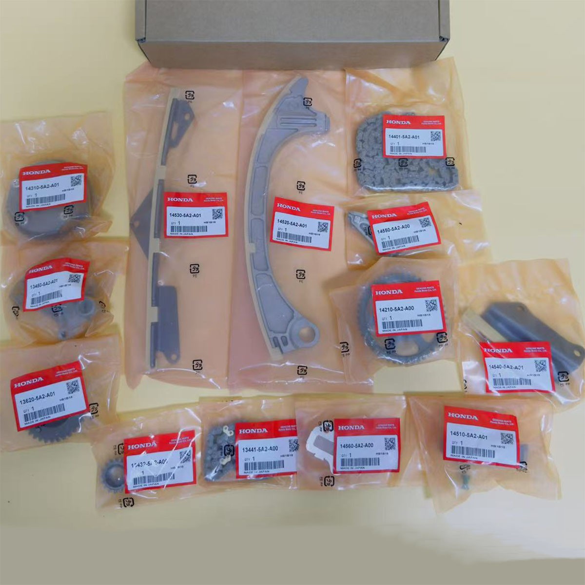 Honda 13PCS OEM VVT Timing Chain Kit for 2013-2017 ACCORD 2.4L K24W1 CR-V K24W9