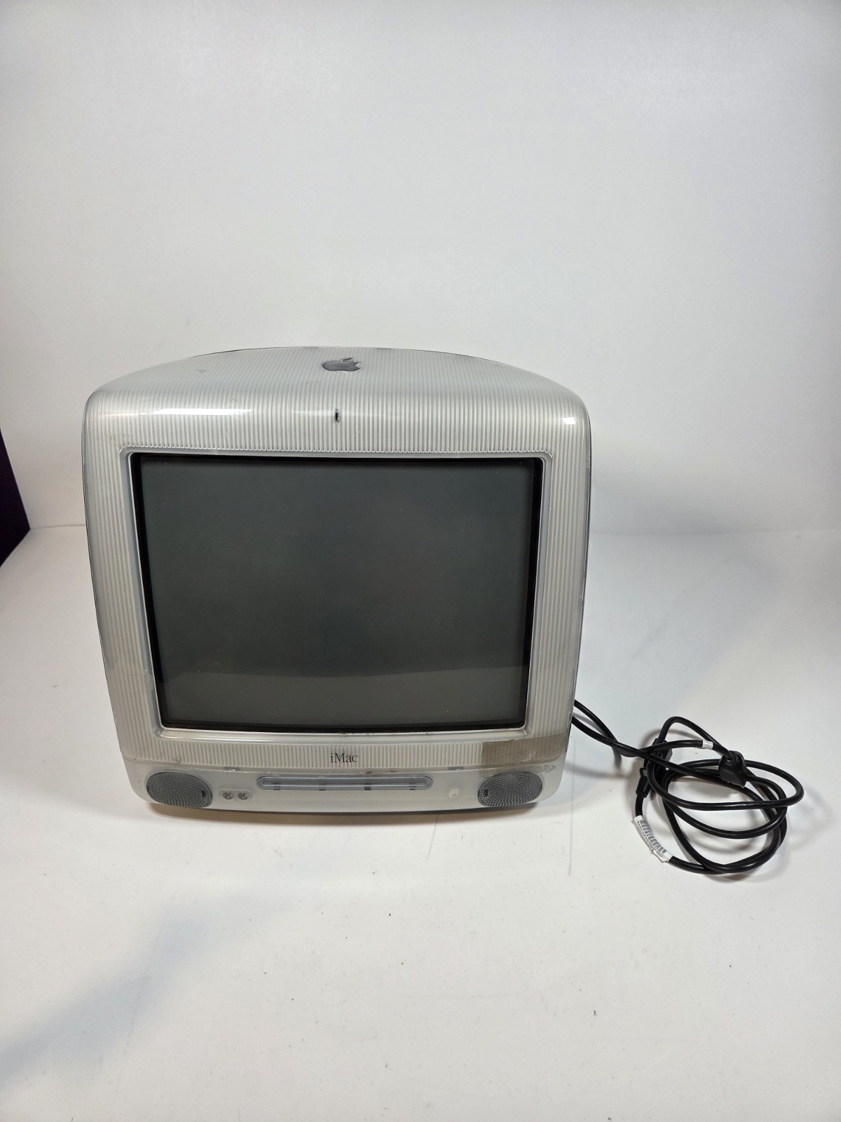 Vintage Apple iMac G3 Translucent Graphite M5521 Test & Works Read Description 