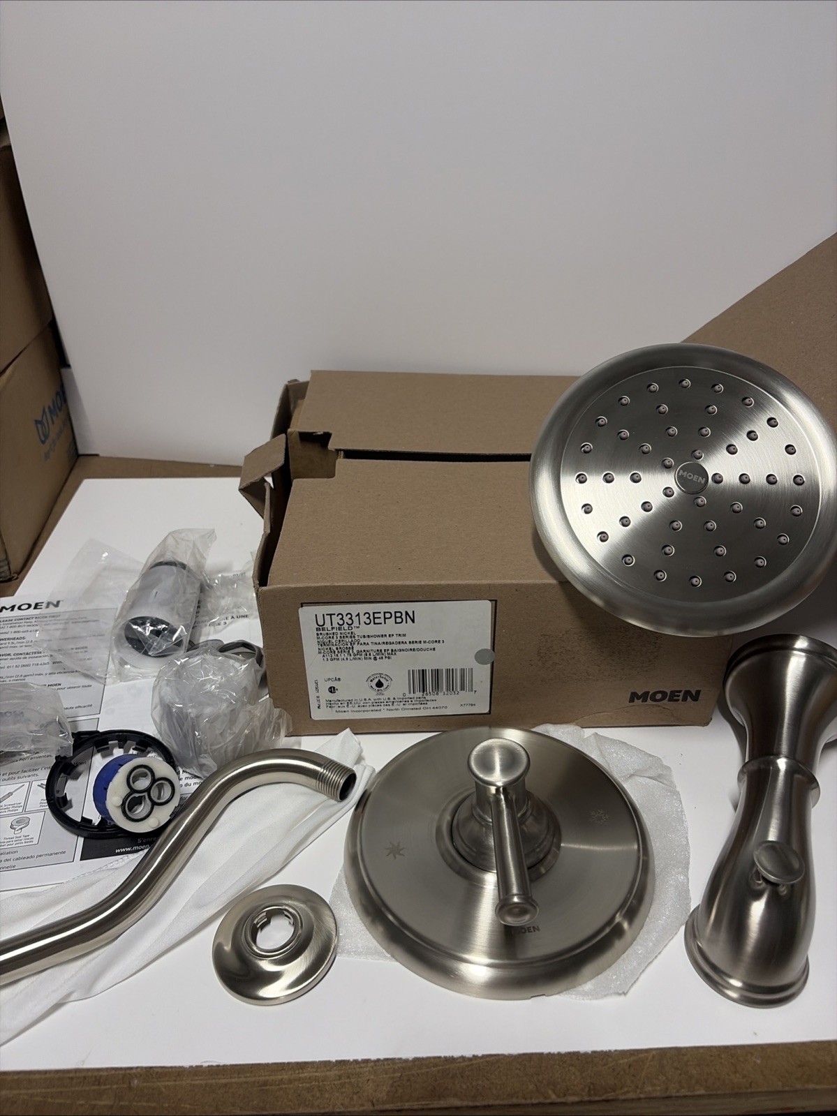 Moen Belfield UT3313EPBN MCore 3 Series Bathtub And Shower Trim Brushed Nickel Moen Belfield UT3313EPBN MCore 3 Series Bathtub And Shower Trim Brushed Nickel