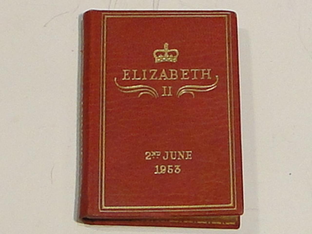 Rare Elizabeth II The Coronation Service Achille J St. Onge Miniature Book 1953