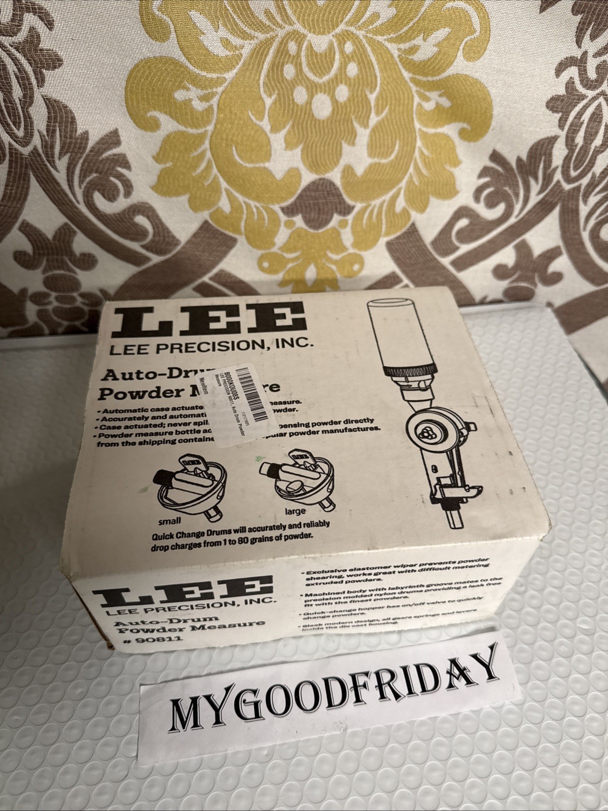Lee Precision 90811 Auto-Drum Powder Measure Tool New With Box Lee Precision 90811 Auto-Drum Powder Measure Tool New With Box