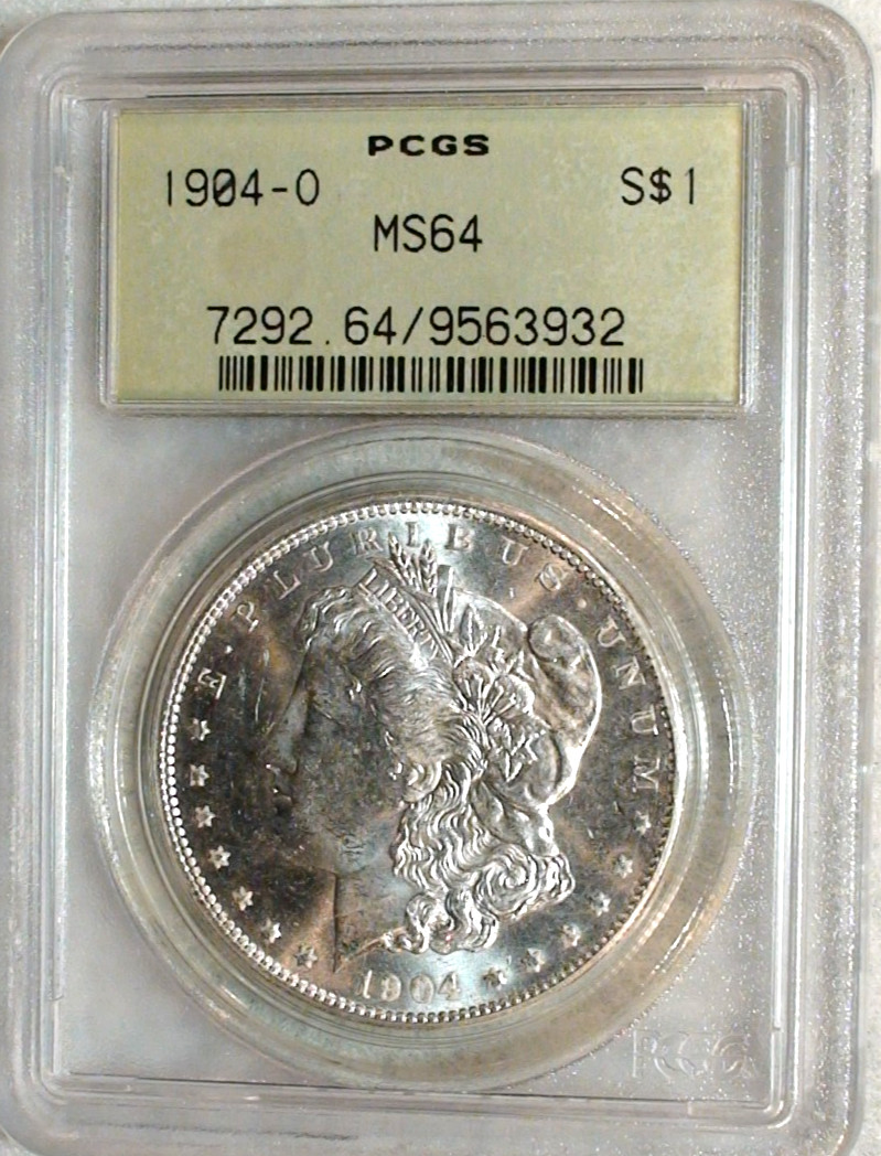 1904 O Morgan Dollar PCGS MS64 OGH $1 Coin Silver Dollar