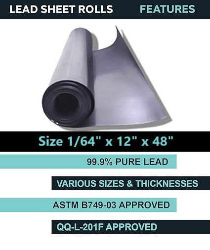 KRT Lead Sheeting, Sheet Lead Rolls (1/64