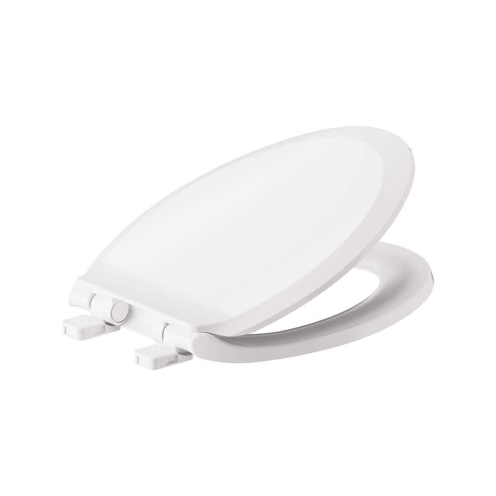 American Standard Cadet Elongated Antimicrobial Soft Close Toilet Seat in White