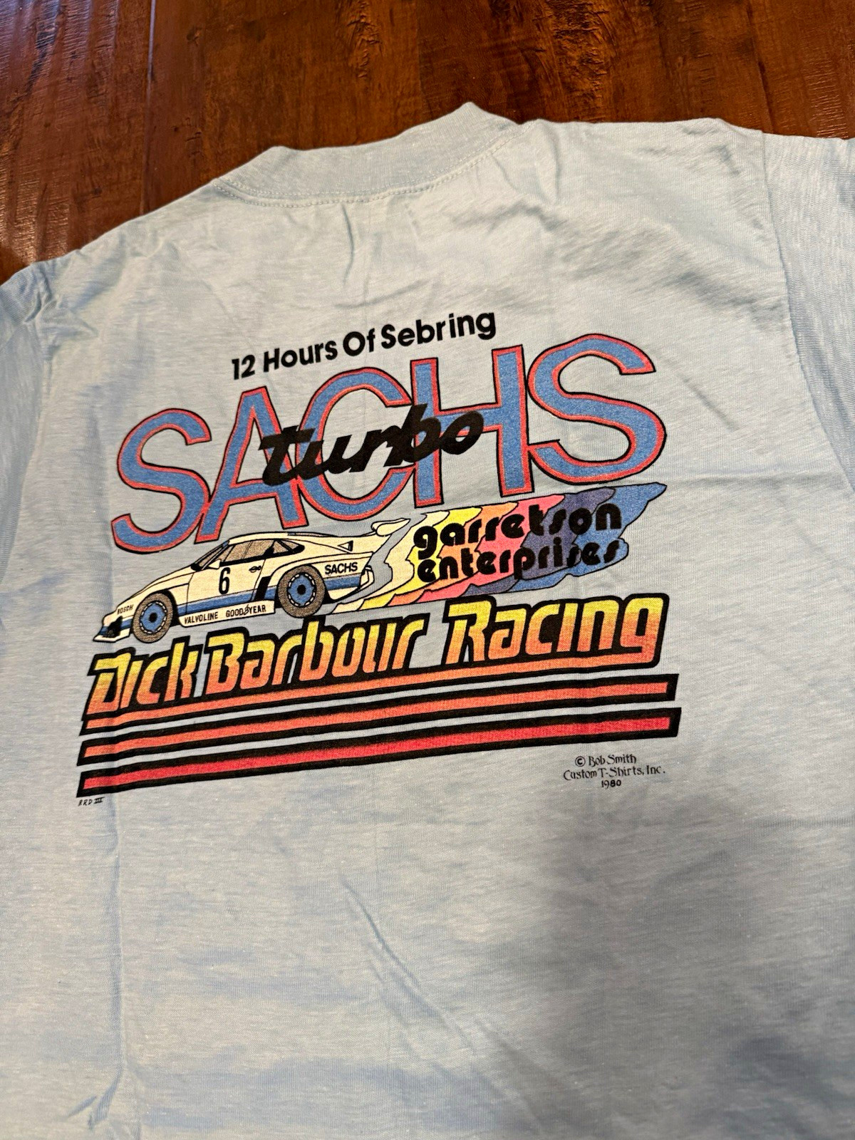 Vintage Porsche Shirt Dick Barbour 12 Hours of Sebring Racing T-Shirt 1980 Vintage Porsche Shirt Dick Barbour 12 Hours of Sebring Racing T-Shirt 1980