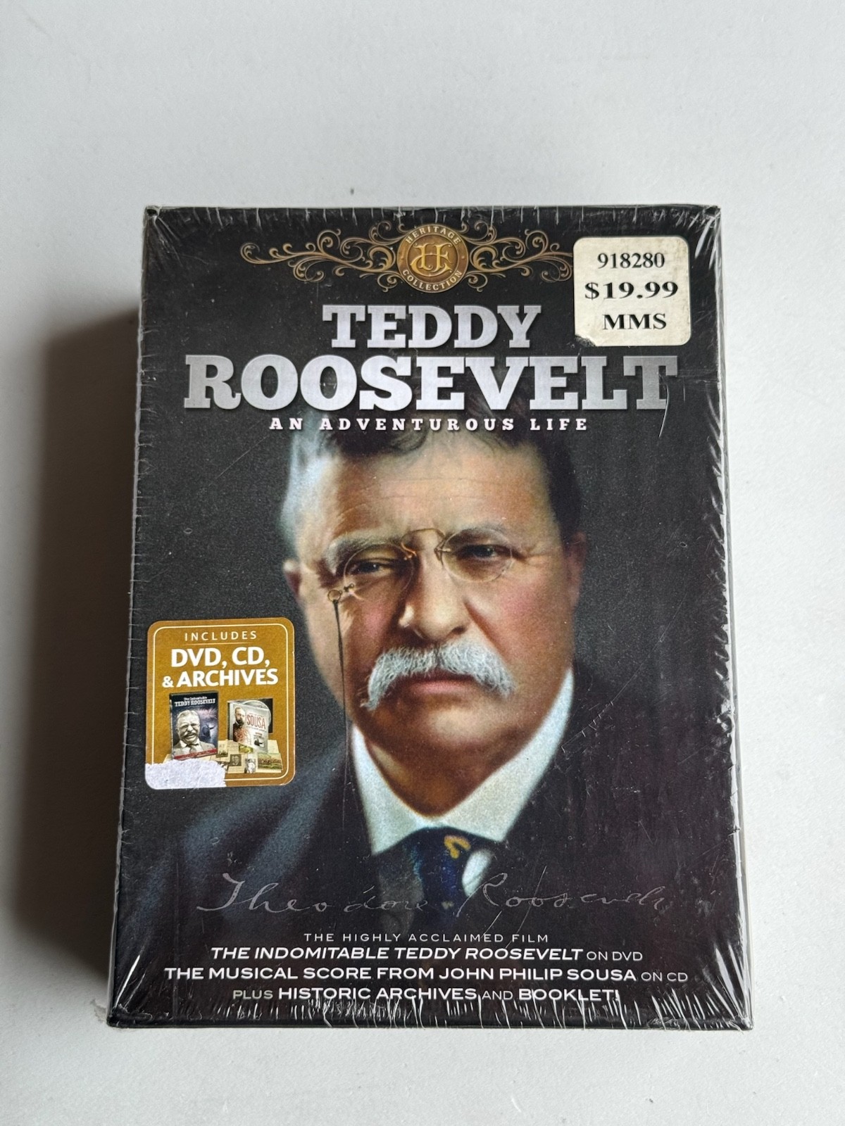 New Sealed Teddy Roosevelt: An Adventurous Life (DVD, Cd and Booklet Collection) New Sealed Teddy Roosevelt: An Adventurous Life (DVD, Cd and Booklet Collection)