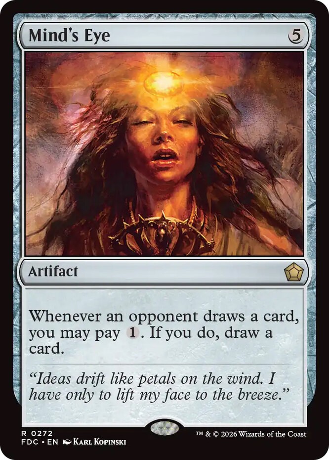 x1 Mind\'s Eye R MTG Commander: Foundations M/NM, English
