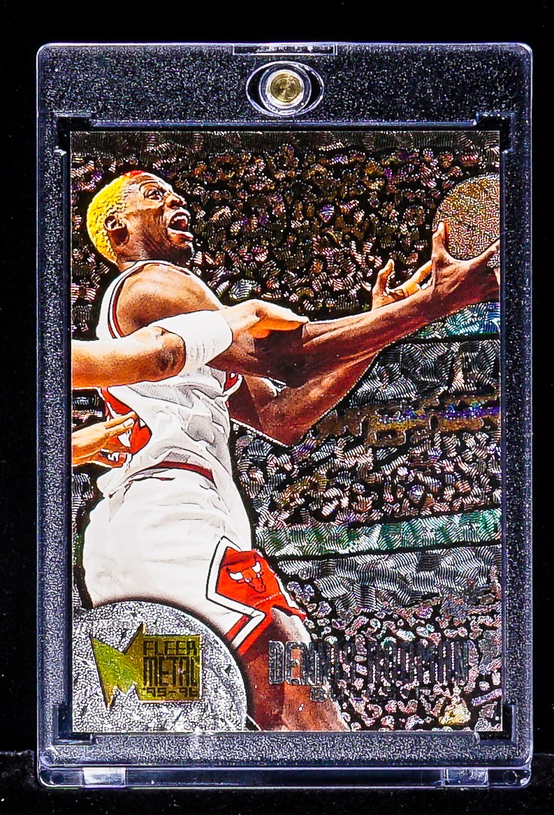 Dennis Rodman SILVER METAL FOIL CARD Chicago Bulls