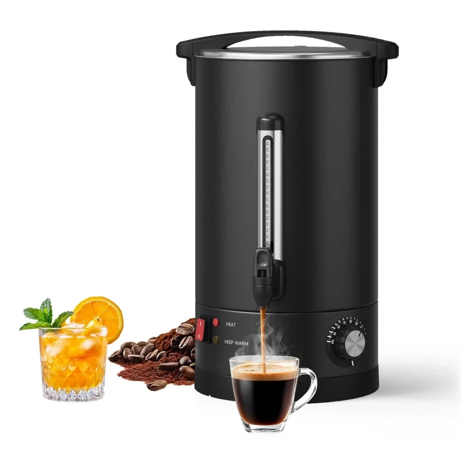 Garvee Large Capacity Commercial Coffee Urn – 14L Stainless Steel Double Wall El Garvee Large Capacity Commercial Coffee Urn – 14L Stainless Steel Double Wall El