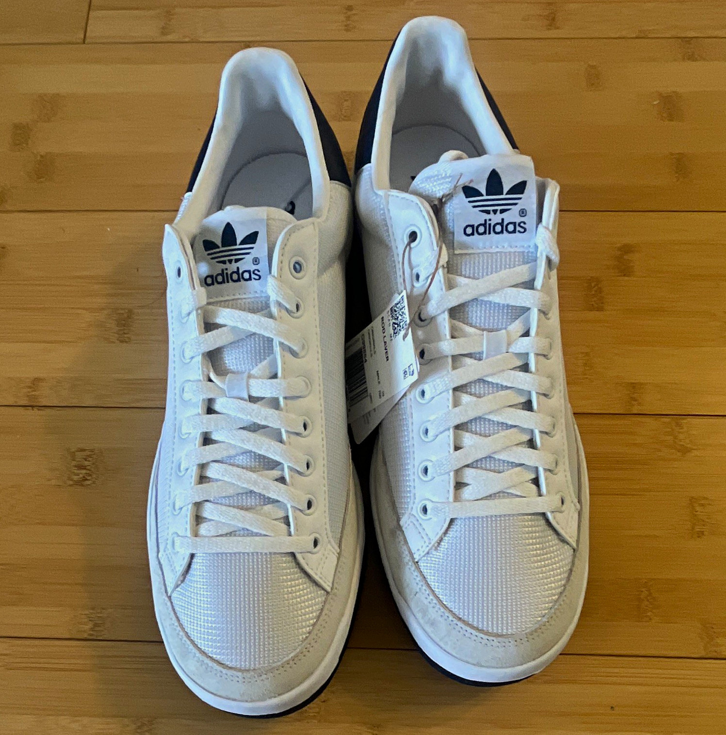 adidas Men’s Rod Laver Low Top Lace-Up Athletic Sneakers White Black G99864