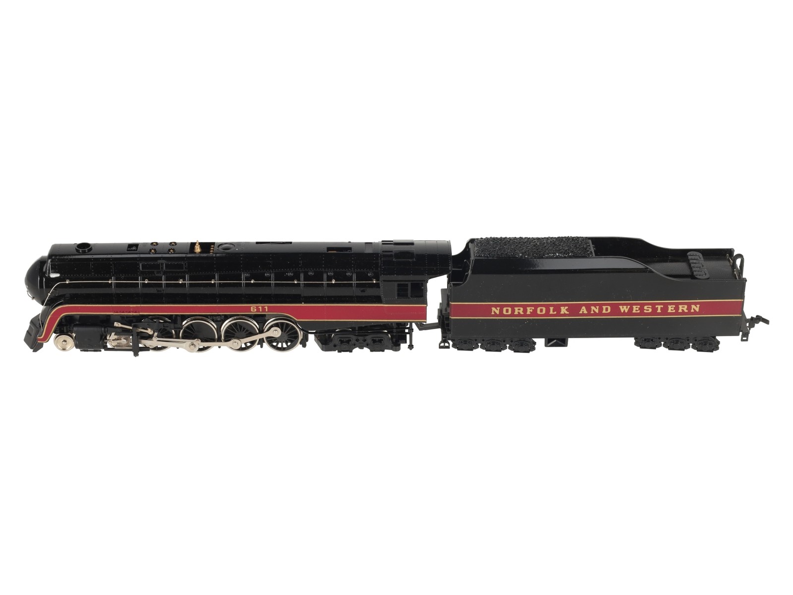 Bachmann 41-0657-A4 HO N&W Class J 611 4-8-4 Steam Locomotive & Tender #611 EX