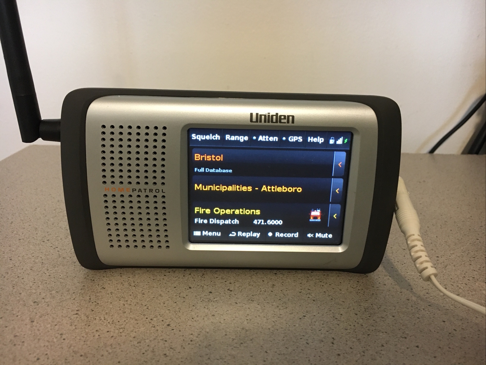 Uniden Home Patrol 1 Trunktracker Touchscreen Digital Scanner  Latest firmware 