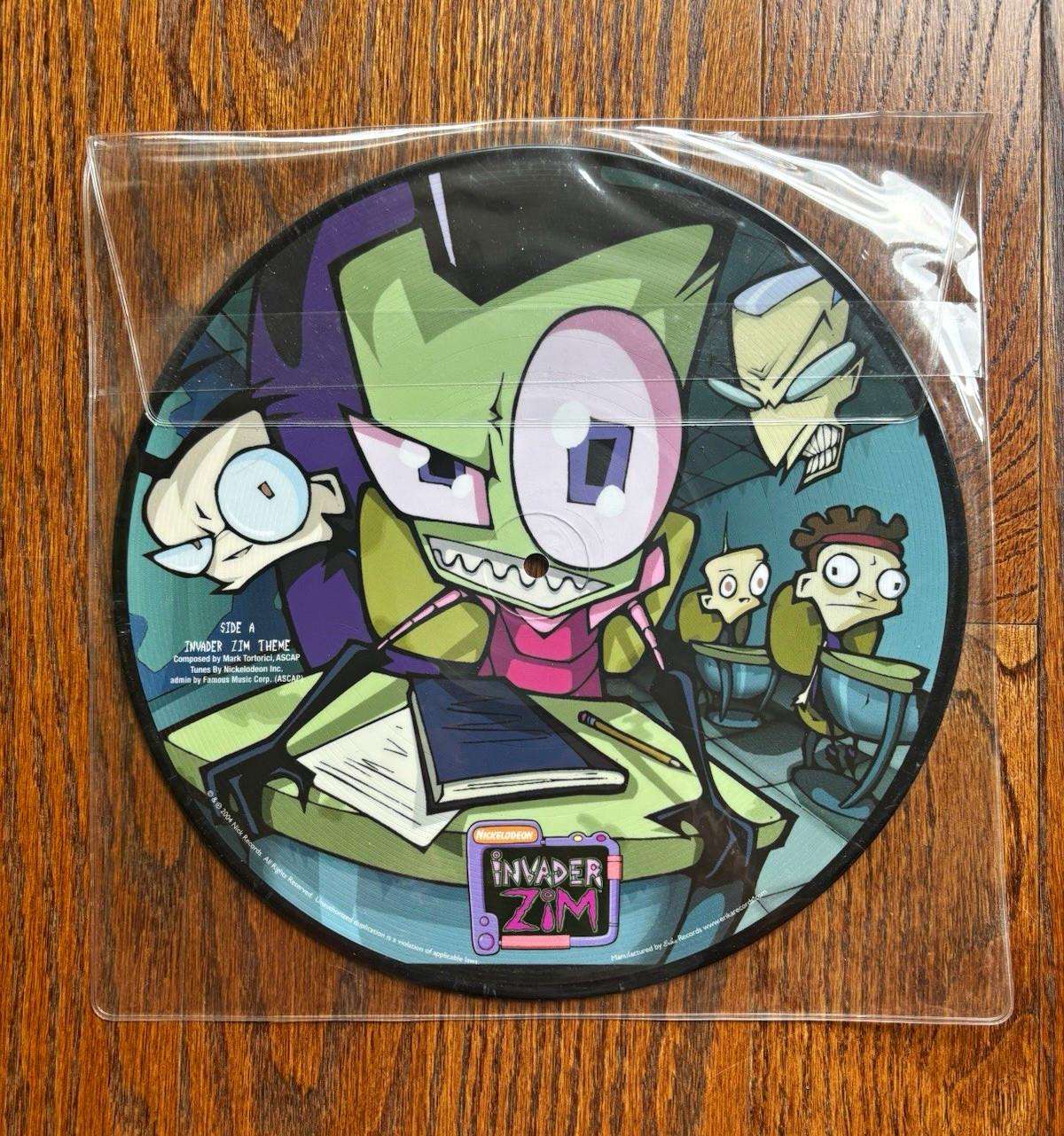 Nickelodeon Invader Zim Picture Disc Vinyl Double Sided Rare Nickelodeon Invader Zim Picture Disc Vinyl Double Sided Rare