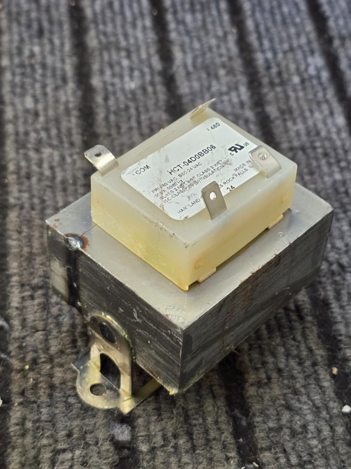 HARTLAND CONTROLS HCT-04D0BB06: Transformer PRI 480VAC SEC 24 VAC 50 VA 50/60 Hz