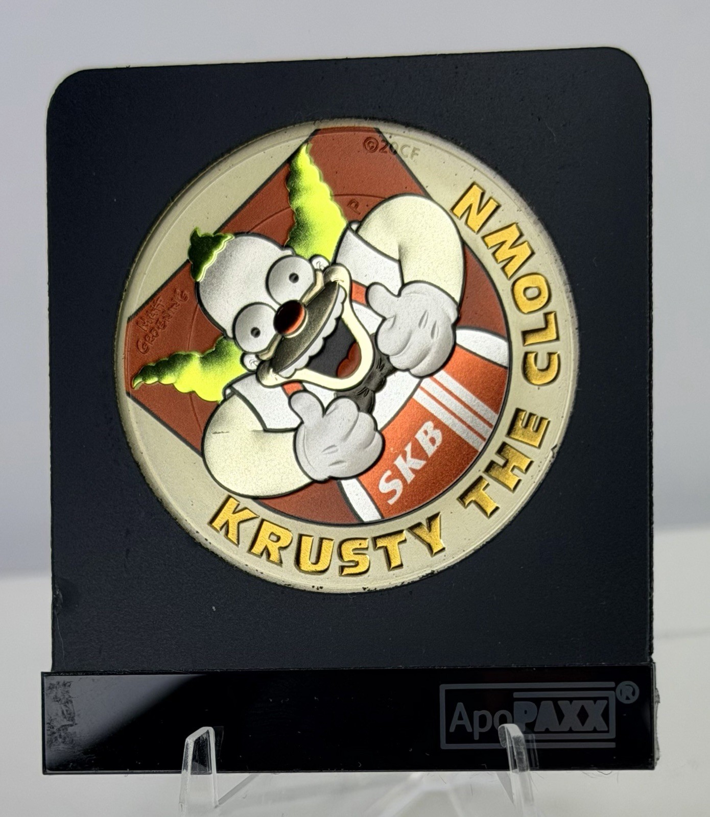 2020 Tuvalu Krusty the Clown 1 oz .9999 Silver Colorized Limited Edition