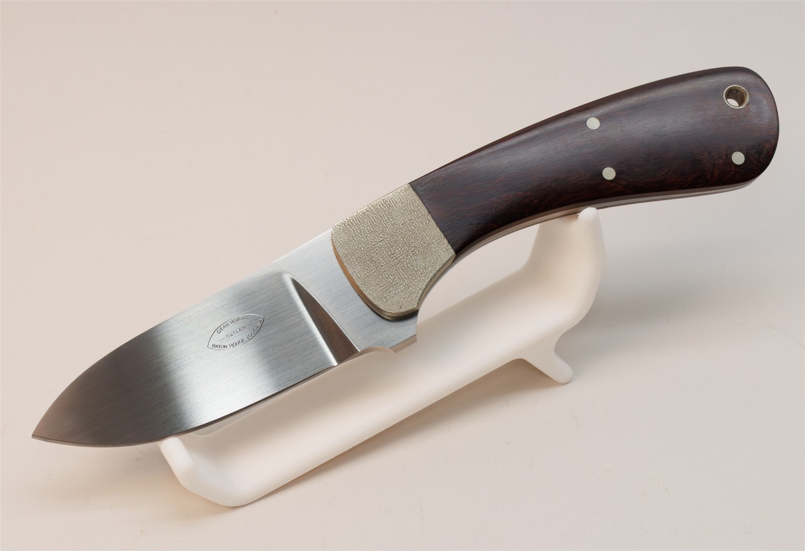 Custom Dean Roath Cutler Baton Rouge Louisiana USA Drop Point Hunting Knife