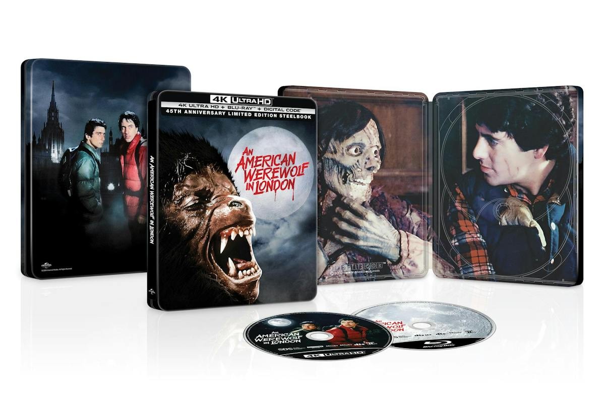 An American Werewolf in London 45th Anniversary Edition 4K UHD Blu-ray Steelbo