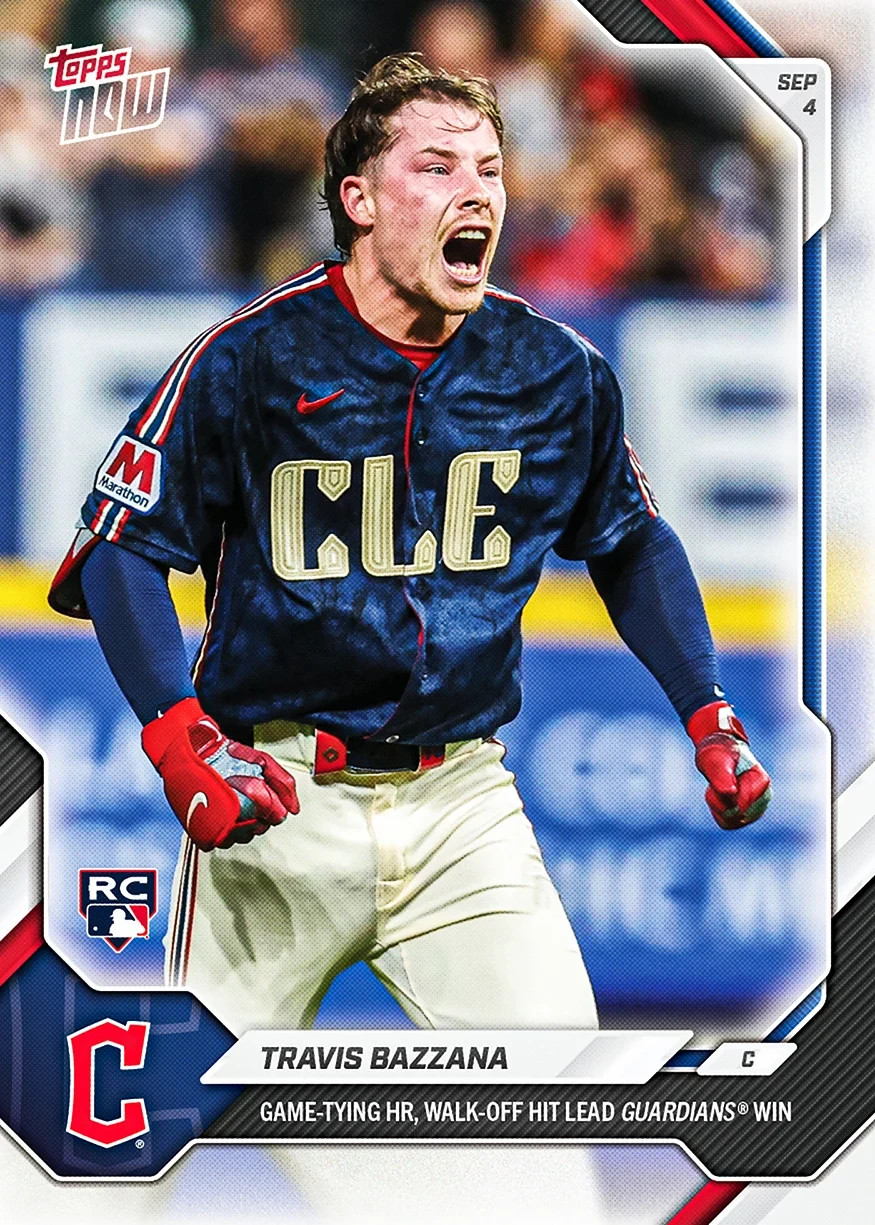 PRE-ORDER 2026 Travis Bazzana 636 Topps Now Rookie RC Cleveland Guardians MLB PRE-ORDER 2026 Travis Bazzana 636 Topps Now Rookie RC Cleveland Guardians MLB
