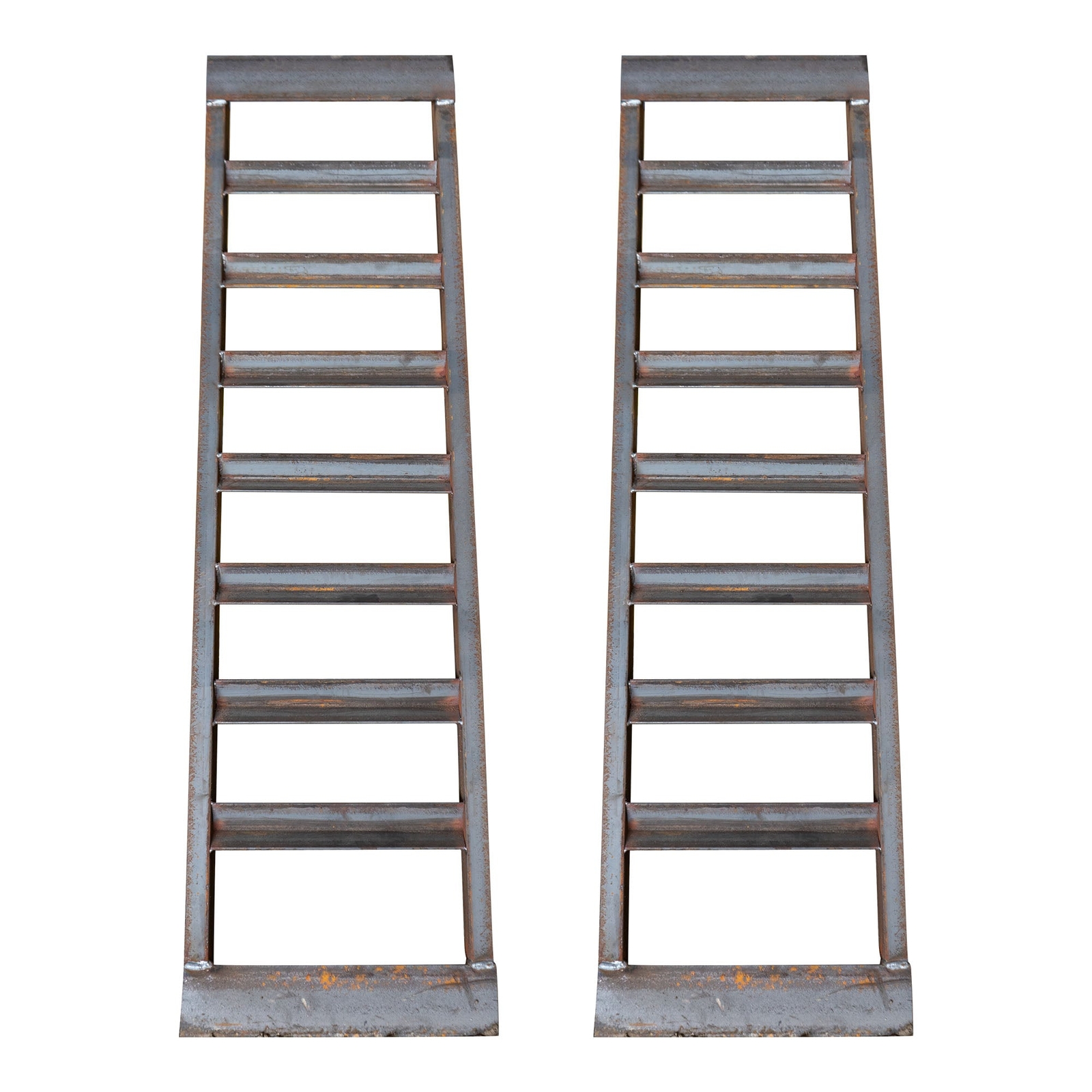 8000 lb Heavy Duty Equipment Loading Ramps Pair - 3 Inch Channel Steel