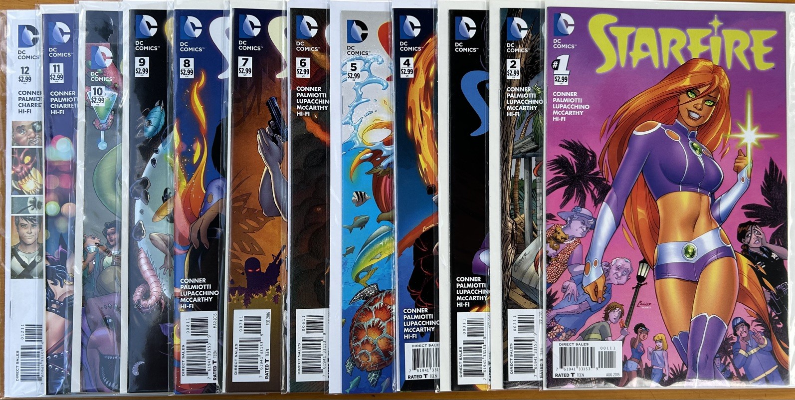 Starfire #1-12 (2015, Conner, Palmiotti, Complete, NM)