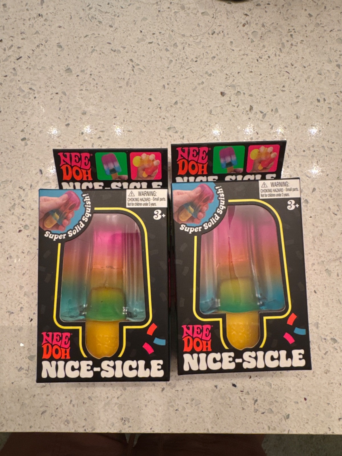 NeeDoh Nice-Sicle Rainbow Popsicle Squishy Nee Doh Authentic Schylling NeeDoh Nice-Sicle Rainbow Popsicle Squishy Nee Doh Authentic Schylling