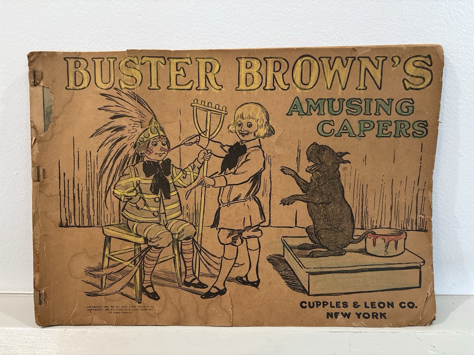 Buster Brown\'s Amusing Capers 1908 R.F. Outcault Antique Comic Book Buster Brown\'s Amusing Capers 1908 R.F. Outcault Antique Comic Book