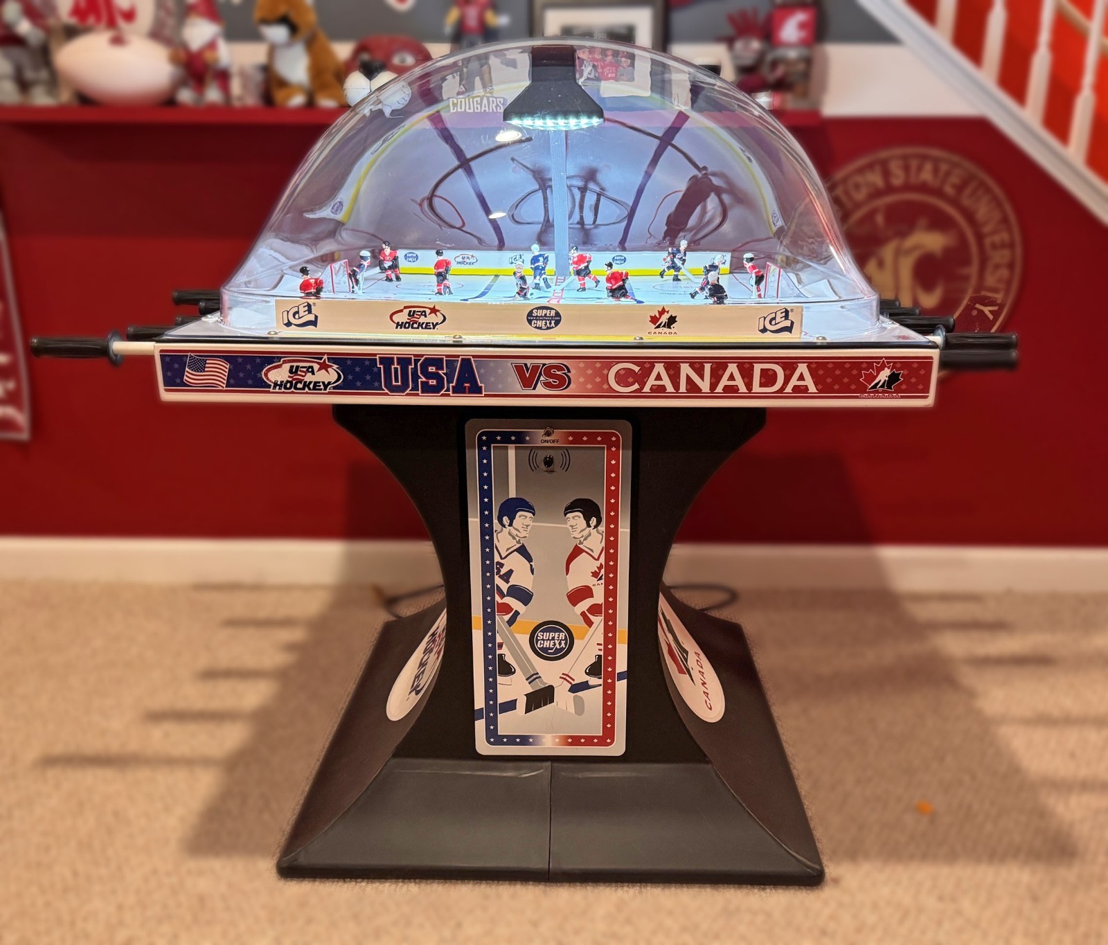 Super Chexx Bubble Hockey Game - Excellent Condition Super Chexx Bubble Hockey Game - Excellent Condition