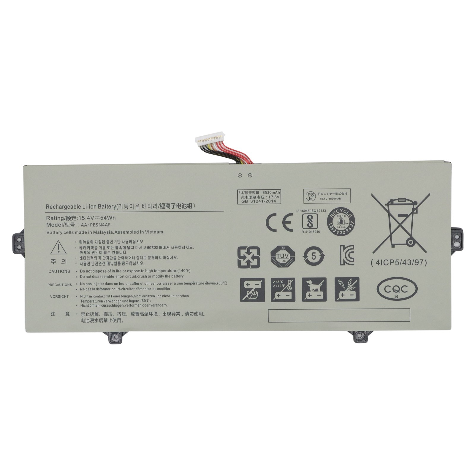 New 54Wh AA-PBSN4AF Laptop Battery for Samsung Galaxy Book Flex2 Alpha NP730QDA